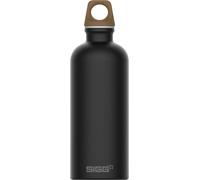 Sigg - Gourde Aluminium - Traveller MyPlanet Direction Uni - Certifiée Neutre En CO2 - Convient Aux Boissons Gazeuses - Étanche & Légère - Sans BPA - Pour Sport, Camping, Randonnée - Noir - 0,6L