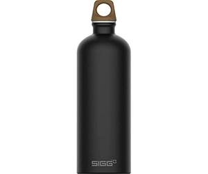 Sigg - Gourde Aluminium - Traveller MyPlanet Direction Uni - Convient Aux Boissons Gazeuses - Étanche & Légère - Sans BPA - Pour Sport, Camping, Randonnée - Noir - 1L