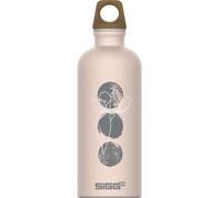 Sigg - Gourde Aluminium - Traveller MyPlanet Motif Journey - Convient Aux Boissons Gazeuses - Étanche & Légère - Sans BPA - Pour Sport, Camping, Randonnée - Rose Clair - 0,6L
