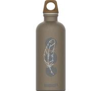 Sigg - Gourde Aluminium - Traveller MyPlanet Motif Lighter - Certifiée Neutre En CO2 - Convient Aux Boissons Gazeuses - Étanche & Légère - Sans BPA - Pour Sport, Camping, Randonnée - Gris - 0,6L