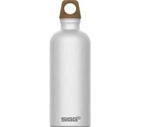 Sigg - Gourde Aluminium - Traveller MyPlanet Path Uni - Certifiée Neutre En CO2 - Convient Aux Boissons Gazeuses - Étanche & Légère - Sans BPA - Pour Sport, Camping, Randonnée - Gris Alu - 0,6L