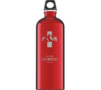 Sigg - Gourde Aluminium - Traveller Red Mountain - Certifiée Neutre En CO2 - Convient Aux Boissons Gazeuses - Étanche & Légère - Sans BPA - Pour Sport, Camping, Randonnée - Rouge Montagne - 1L
