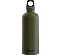 Sigg - Gourde en aluminium - Traveller Roasted Green - Fabriquée en Suisse - Certifié Climate Partner - Convient pour les boissons gazeuses - Anti-fuite - Légère comme une plume - Sans BPA - Pour
