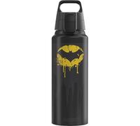 SIGG - Gourde Aluminium - WMB Pathfinder Batman (The Batman) - Certifiée Neutre En CO2 - Convient Aux Boissons Gazeuses - Étanche & Légère - Sans BPA - Sport, Camping, Randonnée - Noir - 1L