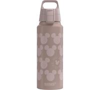 Sigg - Gourde Aluminium - WMB Pathfinder Mickey Mouse Pattern - Certifiée Neutre En CO2 - Convient Aux Boissons Gazeuses - Étanche & Légère - Sans BPA - Sport, Camping, Randonnée - Rose - 1L