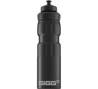 Sigg - Gourde Aluminium - WMB Sports Black Touch - Avec Bouchon Sport 3 étages - Certifiée Neutre En CO2 - Étanche & Légère - Sans BPA - Pour Sport, Camping, Randonnée, Vélo - Noir - 0,75L