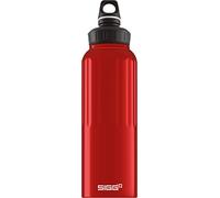 Sigg - Gourde Aluminium - WMB Traveller Red - Certifiée Neutre En CO2 - Convient Aux Boissons Gazeuses - Étanche & Légère - Sans BPA - Pour Sport, Camping, Randonnée - Rouge - 1,5L