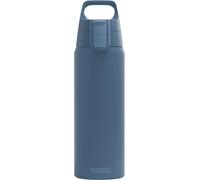 SIGG - Gourde en acier inoxydable - Shield ONE Deep Blue - Convient pour les boissons gazeuses - Anti-fuite - Légère comme une plume - Sans BPA - Pour l'extérieur et le fitness - Bleu profond - 0,75 l