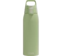 SIGG - Gourde en acier inoxydable - Shield ONE Eco Green - Convient pour les boissons gazeuses - Anti-fuite - Légère comme une plume - Sans BPA - Pour l'extérieur et le fitness - Vert - 1 l