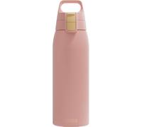 SIGG - Gourde en acier inoxydable - Shield One Peach - Convient pour les boissons gazeuses - Anti-fuite - Légère comme une plume - Sans BPA - Pour l'extérieur et le fitness - Pêche - 1 l