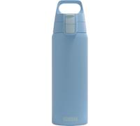 SIGG - Gourde en acier inoxydable - Shield ONE Water Blue - Convient pour les boissons gazeuses - Anti-fuite - Légère comme une plume - Sans BPA - Pour l'extérieur et le fitness - Bleu - 0,75 l