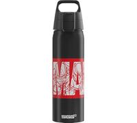 Sigg Gourde en aluminium pour enfant - Logo WMB ONE Kids Marvel - Convient pour les boissons gazeuses - Anti-fuite - Légère - Sans BPA - Certifié climatiquement neutre - Sport et l'école - Noir - 0,75