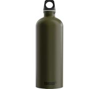 Sigg - Gourde en aluminium - Traveller Roasted Green - Fabriquée en Suisse - Certifié Climate Partner - Convient pour les boissons gazeuses - Anti-fuite - Légère comme une plume - Sans BPA - Pour