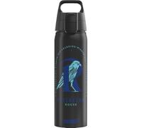 SIGG - Gourde en aluminium - WMB One Serdaigle - Fabriquée en Suisse - Convient pour les boissons gazeuses - Anti-fuite - Sans BPA - Pour l'extérieur - Noire - 0,75 l