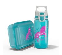 Pack enfant boîte à gouter 1L et gourde 0.5L SIGG VIVA School Set Unicorn - Fabriqués en Allemagne Bleu G