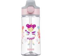 Sigg - Gourde Enfant avec Paille En Tritan - Miracle Fairy - Étanche - Passe au Lave-Vaisselle & Micro-ondes - Résiste aux Chocs - Sans BPA - Pour École & Sport - Rose Motif Fées - 0,45L