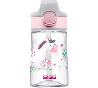 Sigg - Gourde Enfant avec Paille En Tritan - Miracle Pony -Étanche - Passe au Lave-Vaisselle & Micro-ondes - Résiste aux Chocs - Sans BPA - Pour École & Sport - Rose Motif Cheval - 0,35L