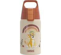 Sigg - Gourde Enfant En Acier Inoxydable - Shield One Disney Lion King - Convient Aux Boissons Gazeuses - Étanche & Légère - Sans BPA - blanc - 0,5L