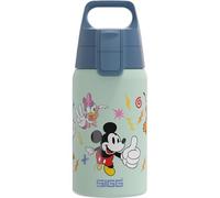 Sigg - Gourde Enfant En Acier Inoxydable - Shield One Disney Mickey & Friends - Convient Aux Boissons Gazeuses - Étanche & Légère - Sans BPA - bleu - 0,5L