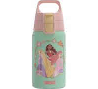 Sigg - Gourde Enfant En Acier Inoxydable - Shield One Disney Princesses - Convient Aux Boissons Gazeuses - Étanche & Légère - Sans BPA - bleu - 0,5L
