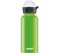Sigg - Gourde Enfant En Aluminium - KBT Kicker - Pour l'École et le Sport - Étanche & Légère - Sans BPA - Certifiée Neutre En CO2 - Vert/Bouchon Blanc - 0,4L