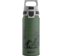 Sigg - Gourde Enfant En Aluminium - WMB ONE Brave Lion - Pour l'École et le Sport - Convient Aux Boissons Gazeuses - Étanche & Légère - Sans BPA - Certifiée Neutre En CO2 - Vert - 0,6L