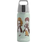 Sigg - Gourde Enfant En Aluminium - WMB ONE Harry Potter & Hermione - Pour l'École et le Sport - Convient Aux Boissons Gazeuses - Étanche & Légère - Sans BPA - Certifiée Neutre En CO2 - Vert - 0,6L