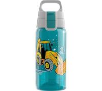 Sigg - Gourde Enfant - Viva One Builder - Convient Aux Boissons Gazeuses - Étanche - Lavable Au Lave-Vaisselle - Sans BPA - Pour École & Sport - Bleu Motif Construction - 0,5L