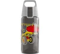 Sigg - Gourde Enfant - Viva One Construction - Convient Aux Boissons Gazeuses - Étanche - Lavable Au Lave-Vaisselle - Sans BPA - Pour École & Sport - Gris Motif Chantier - 0,5L