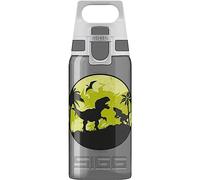 Sigg - Gourde Enfant - Viva One Dino - Convient Aux Boissons Gazeuses - Étanche - Lavable Au Lave-Vaisselle - Sans BPA - Pour École & Sport - Gris Motif Dinosaure - 0,5L