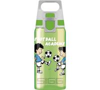 Sigg - Gourde Enfant - Viva One Football School - Convient Aux Boissons Gazeuses - Étanche - Lavable Au Lave-Vaisselle - Sans BPA - Pour École & Sport - Vert Motif Foot - 0,5L