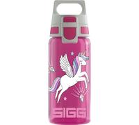 Sigg - Gourde Enfant - Viva One Unifly - Convient Aux Boissons Gazeuses - Étanche - Lavable Au Lave-Vaisselle - Sans BPA - Pour École & Sport - Rose Motif Licorne Ailée - 0,5L
