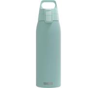 Sigg - Gourde Inox - Shield ONE Glacier - Convient Aux Boissons Gazeuses - Étanche & Légère - Sans BPA - Acier Inoxydable 18/8 - Bleu clair - 1L