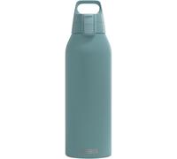 SIGG - Gourde Inox - Shield ONE Morning Blue - Convient Aux Boissons Gazeuses - Étanche & Légère - Sans BPA - Acier Inoxydable 18/8 - Bleu - 1.5 L