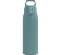 SIGG - Gourde Inox - Shield ONE Morning Blue - Convient Aux Boissons Gazeuses - Étanche & Légère - Sans BPA - Acier Inoxydable 18/8 - Bleu - 1L