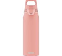 Sigg - Gourde Inox - Shield ONE Rose - Convient Aux Boissons Gazeuses - Étanche & Légère - Sans BPA - Acier Inoxydable 18/8 - Rose - 1L