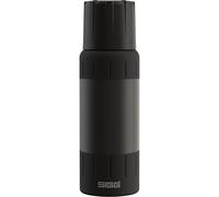 SIGG - Gourde Isotherme 0,5L - Alpine Star, avec Gobelet - 15h Chaud, 56h Froid - Compacte & Robuste - Étanche - Sans BPA - Avec Extra Grip Pour Outdoor, Camping & Randonnée - Acier Inoxydable - Noir