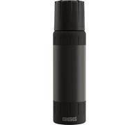 SIGG - Gourde Isotherme 0,75L - Alpine Star, avec Gobelet - 20h Chaud, 72h Froid - Compacte & Robuste - Étanche - Sans BPA - Avec Extra Grip Pour Outdoor, Camping & Randonnée - Acier Inoxydable - Noir