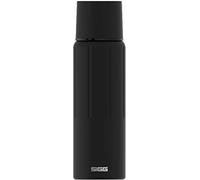 SIGG – Gourde isotherme Thermo Flask Gemstone IBT Obsidian – 1,1 L, inox 18/8, avec tasse, noir