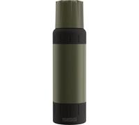 SIGG - Gourde Isotherme 1L - Alpine Star, avec Gobelet - 27h Chaud, 100h Froid - Compacte & Robuste - Étanche - Sans BPA - Avec Extra Grip Pour Outdoor, Camping & Randonnée - Acier Inoxydable - Vert