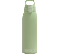 SIGG - Gourde Isotherme 1L - Shield Therm One Eco Green - Rando, Fitness, Yoga - Convient Aux Boissons Gazeuses - Étanche - Passe Au Lave Vaisselle - Sans BPA - Acier Inoxydable 90% Recyclé - Vert