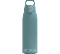 SIGG - Gourde Isotherme 1L - Shield Therm One Morning Blue - Rando, Fitness, Yoga - Convient Aux Boissons Gazeuses - Étanche - Passe Au Lave Vaisselle - Sans BPA - Acier Inoxydable 90% Recyclé - Bleu
