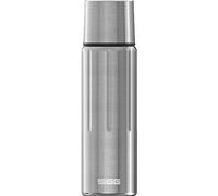 SIGG - Gourde Isotherme 500 ml - Thermo Flask Gemstone IBT Selenite - Avec Tasse - Pour Randonnée & Camping - Étanche & Légère - Sans BPA - Acier Inoxydable 18/8 - Inox Brossé