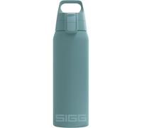 SIGG - Gourde Isotherme 750 ml - Shield Therm One Morning Blue - Rando, Fitness, Yoga - Convient Aux Boissons Gazeuses - Étanche - Passe Au Lave Vaisselle - Sans BPA - Acier Inox 90% Recyclé - Bleu