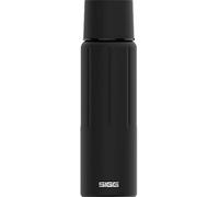 SIGG - Gourde Isotherme 750 ml - Thermo Flask Gemstone IBT Obsidian - Avec Tasse - Pour Randonnée & Camping - Étanche & Légère - Sans BPA - Acier Inoxydable 18/8 - Noir