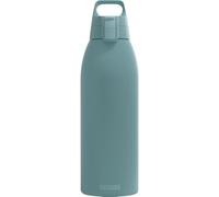 SIGG - Gourde isotherme - Bouteille isotherme Shield Therm One Morning Blue - Boissons gazeuses - Anti-fuite - Passe au lave-vaisselle - Sans BPA - 90% acier inoxydable recy leu gris - 1,5 l