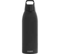 Sigg - Gourde Isotherme - Shield Therm One Black - Convient Aux Boissons Gazeuses - Étanche - Passe Au Lave Vaisselle - Sans BPA - Acier Inoxydable 90% Recyclé - Noir - 1.5L
