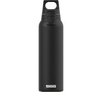 SIGG - Gourde Isotherme - Thermo Flask Hot & Cold ONE Light Black - Avec Filtre À Fruits - Pour Randonnée & Camping - Étanche - Sans BPA - Acier Inoxydable 18/8 - Noir - 0,55L