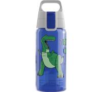 SIGG - Gourde pour enfant - Viva One Disney - Rex & Trixie - Convient pour les boissons gazeuses - Anti-fuite - Passe au lave-vaisselle - Sans BPA - Pour le sport et l'école - Bleu - 0,5 l