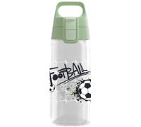 SIGG - Gourde pour enfant - Viva One Football Splash - Convient pour les boissons gazeuses - Anti-fuite - Passe au lave-vaisselle - Sans BPA - Pour le sport et l'école - Transparent - 0,5 l